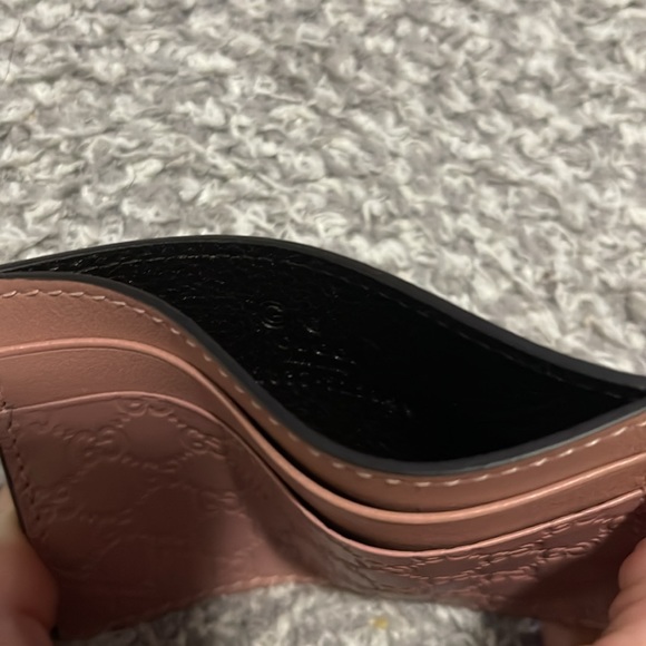 NEW- GUCCI- micro guccisimma card holder - Picture 3 of 3